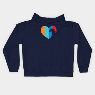 Love Horseback Riding: Cute Heart Horse Lover Horse Riding Gifts Kids Hoodie